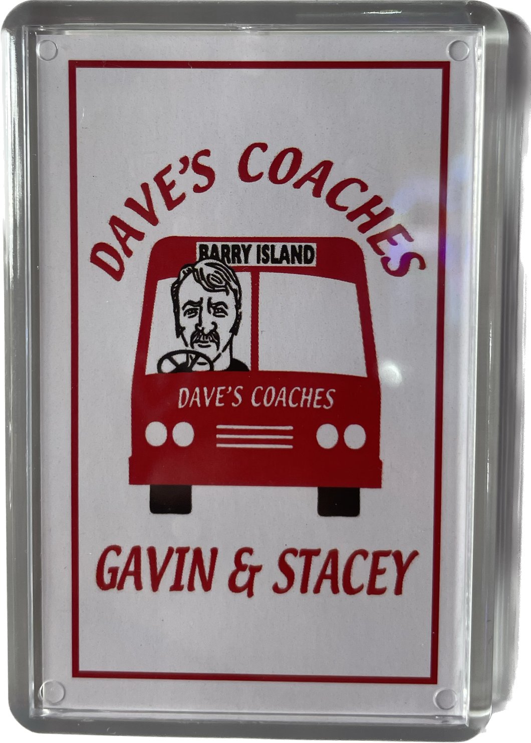 Daves Coaches Fridge Magnet
