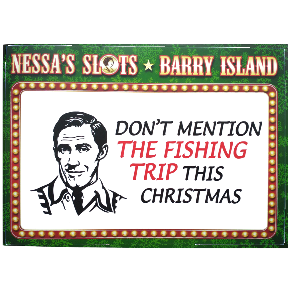 Uncle Bryn Fishing Trip Christmas Card